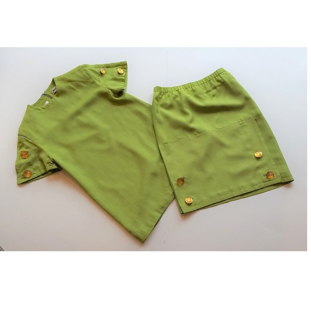 Adele Simpson Linen Skirt Suit